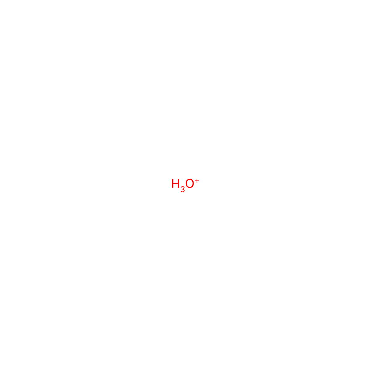 Oxonium molecular structure, CAS 13968-08-6