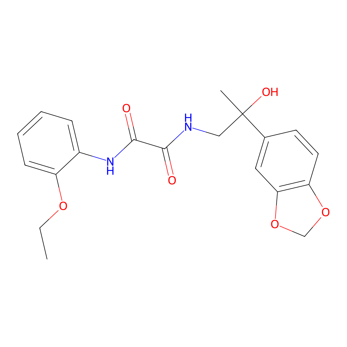N1-(2-(benzo[d][1,3]dioxol-5-yl)-2-hydroxypropyl)-N2-(2-ethoxyphenyl)oxalamide molecular structure, CAS 1396802-91-7