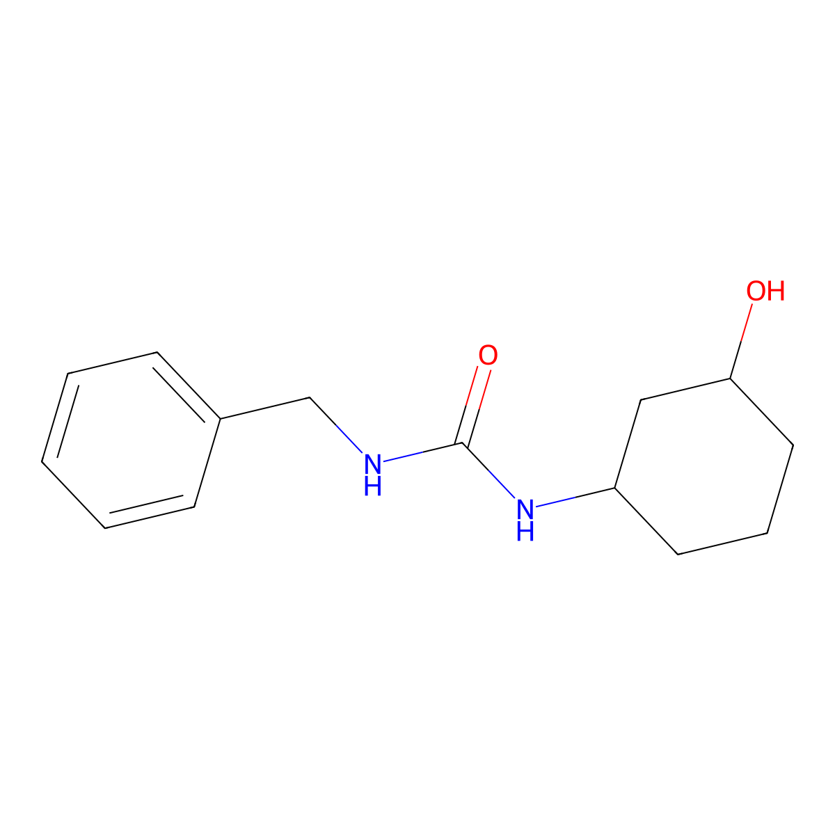 1-Benzyl-3-(3-hydroxycyclohexyl)urea molecular structure, CAS 1396805-44-9