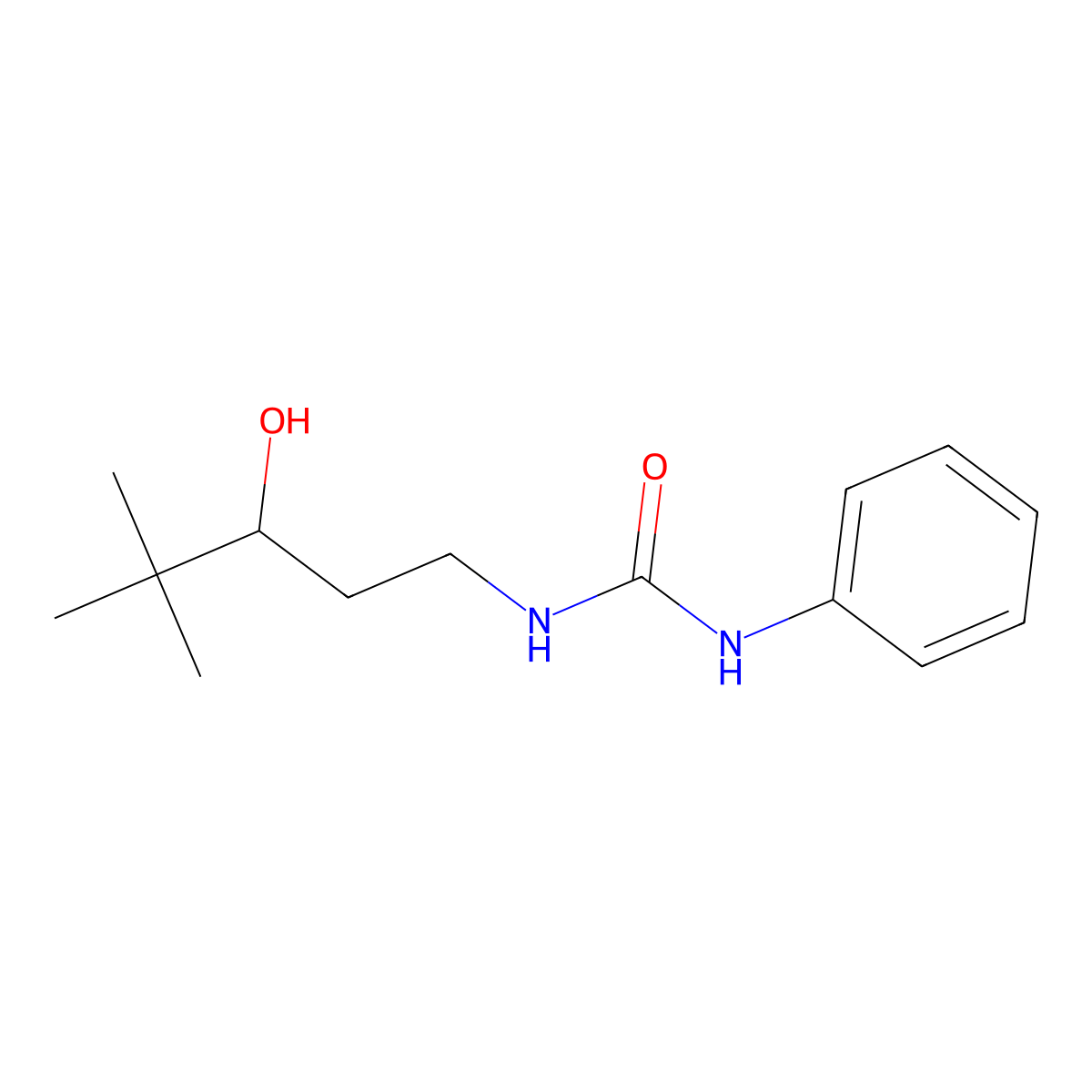 1-(3-Hydroxy-4,4-dimethylpentyl)-3-phenylurea molecular structure, CAS 1396808-15-3