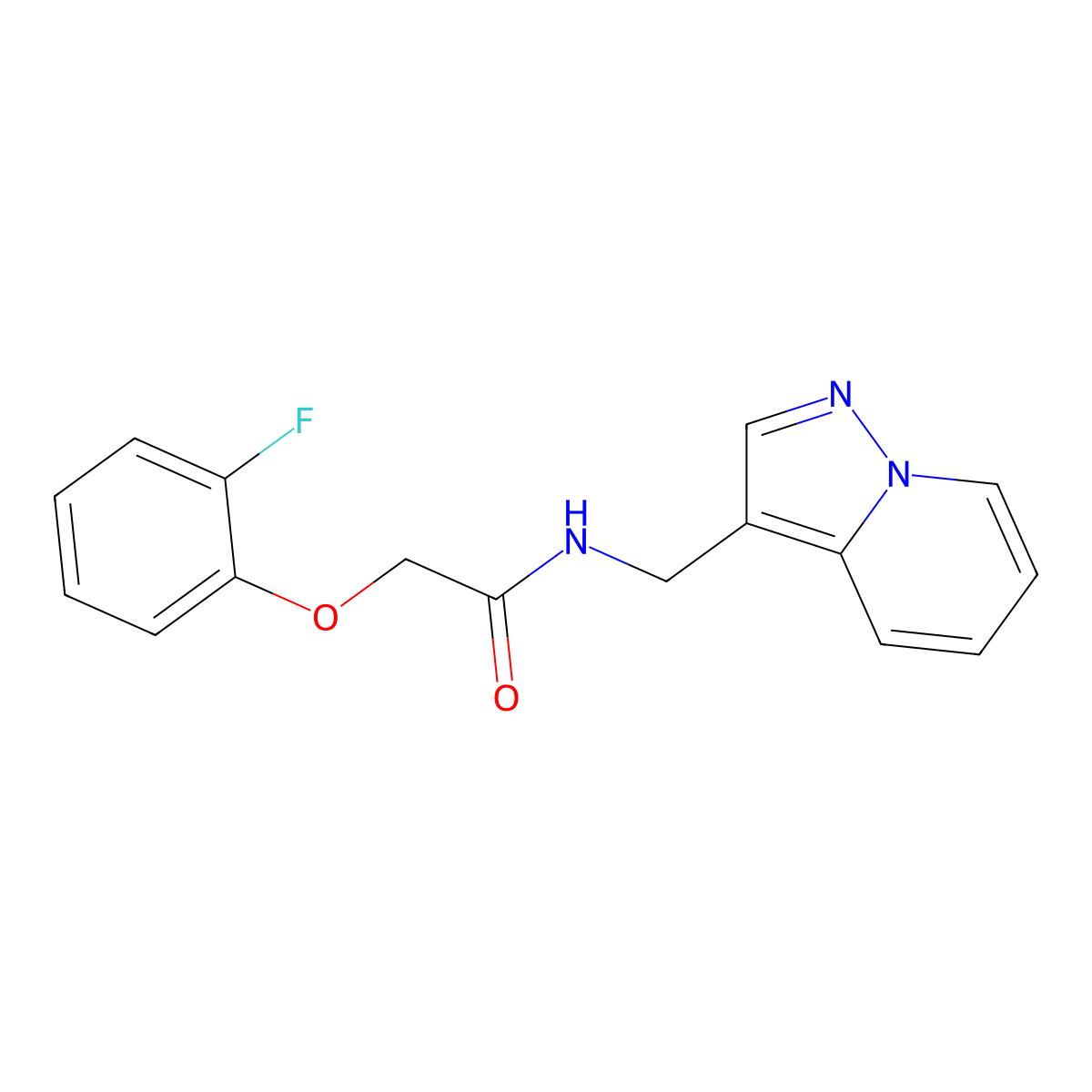 2-(2-fluorophenoxy)-N-(pyrazolo[1,5-a]pyridin-3-ylmethyl)acetamide molecular structure, CAS 1396808-16-4