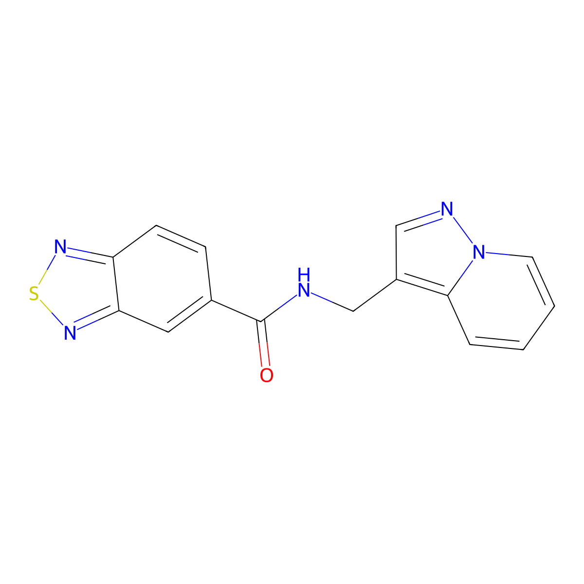 N-(pyrazolo[1,5-a]pyridin-3-ylmethyl)benzo[c][1,2,5]thiadiazole-5-carboxamide molecular structure, CAS 1396808-33-5