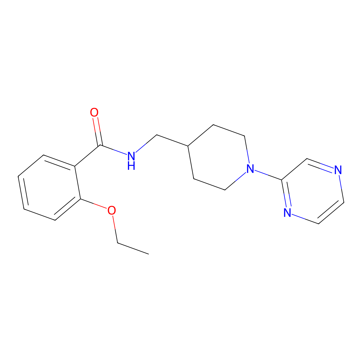 2-ethoxy-N-{[1-(pyrazin-2-yl)piperidin-4-yl]methyl}benzamide molecular structure, CAS 1396808-59-5