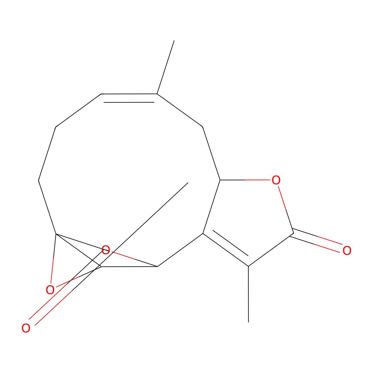 (1S,7R,12S,13S)-5,10-dimethyl-8,14,16-trioxatetracyclo[10.2.2.01,13.07,11]hexadeca-4,10-diene-9,15-dione molecular structure, CAS 139681-96-2