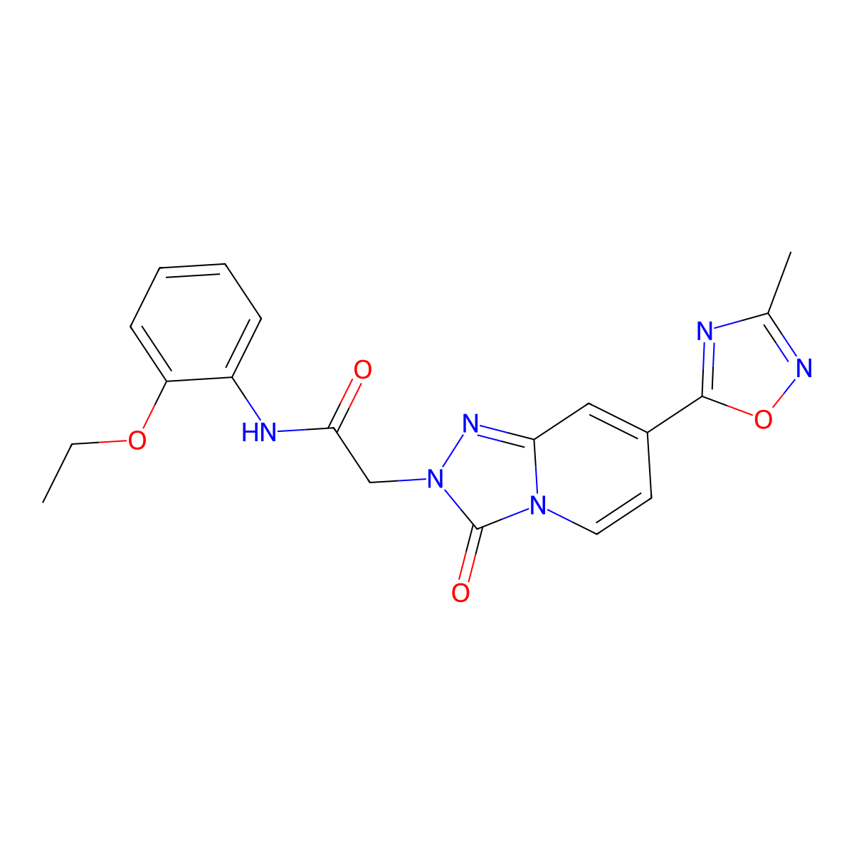 N-(2-ethoxyphenyl)-2-[7-(3-methyl-1,2,4-oxadiazol-5-yl)-3-oxo[1,2,4]triazolo[4,3-a]pyridin-2(3H)-yl]acetamide molecular structure, CAS 1396810-88-0