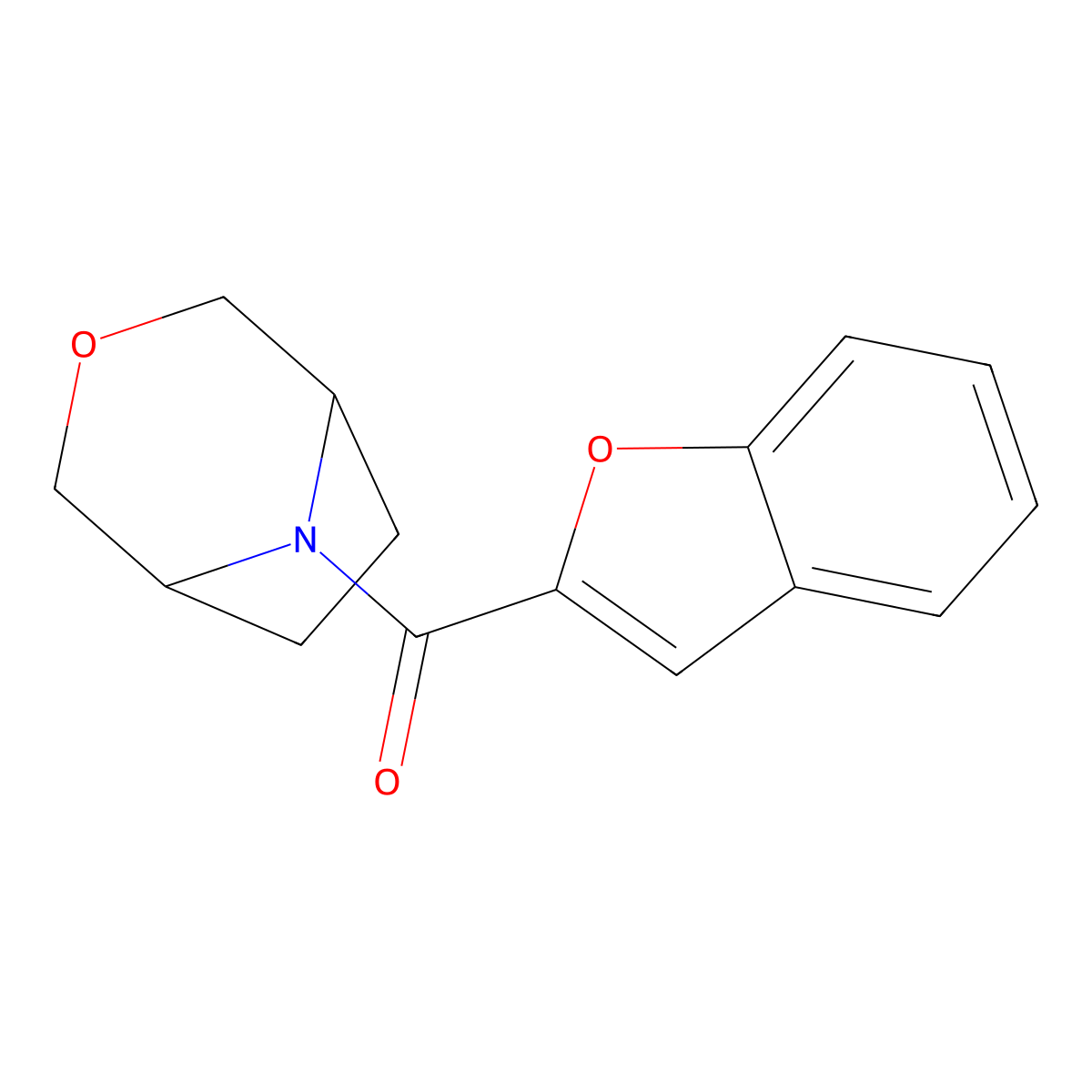 benzofuran-2-yl((1R,5S)-3-oxa-8-azabicyclo[3.2.1]octan-8-yl)methanone molecular structure, CAS 1396846-28-8