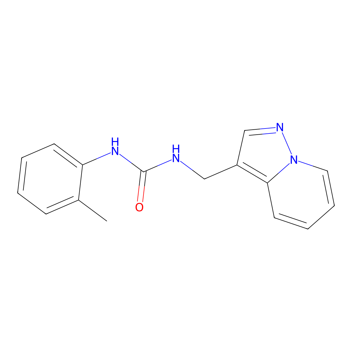 1-(Pyrazolo[1,5-a]pyridin-3-ylmethyl)-3-(o-tolyl)urea molecular structure, CAS 1396847-48-5