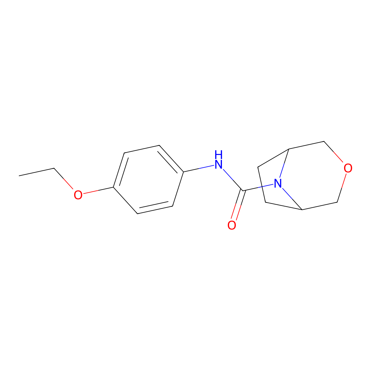 N-(4-Ethoxyphenyl)-3-oxa-8-azabicyclo[3.2.1]octane-8-carboxamide molecular structure, CAS 1396858-28-8