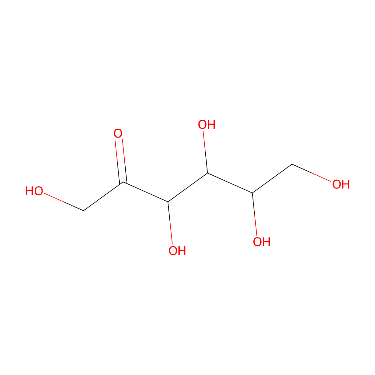 1,3,4,5,6-Pentahydroxyhexan-2-One molecular structure, CAS 139686-85-4