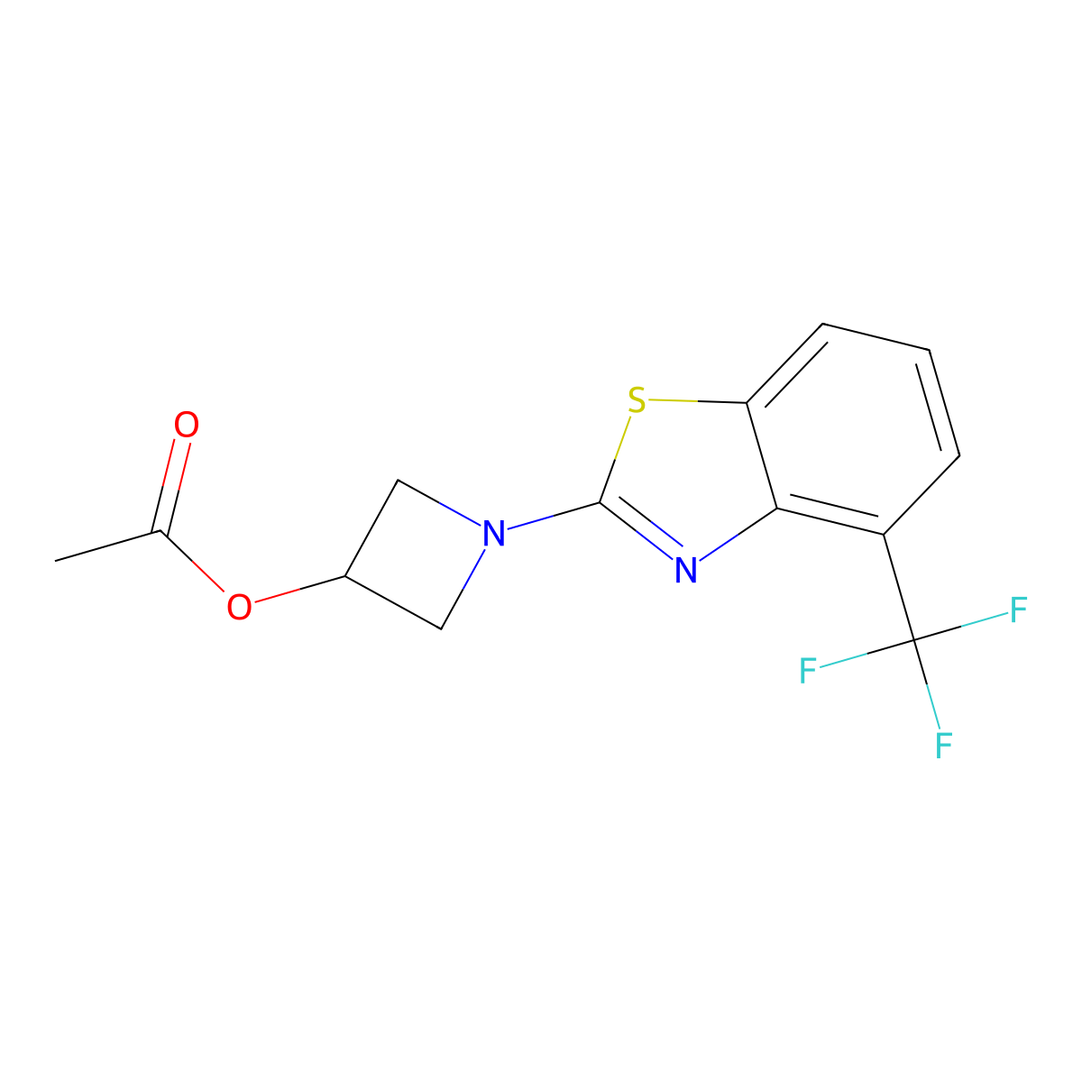 1-(4-(Trifluoromethyl)benzo[d]thiazol-2-yl)azetidin-3-yl acetate molecular structure, CAS 1396860-67-5