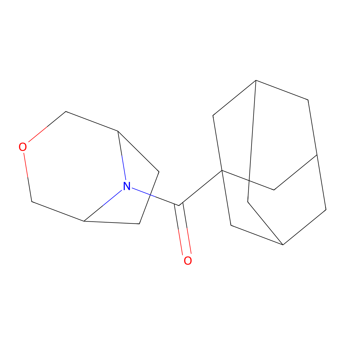 8-(Adamantane-1-carbonyl)-3-oxa-8-azabicyclo[3.2.1]octane molecular structure, CAS 1396862-53-5