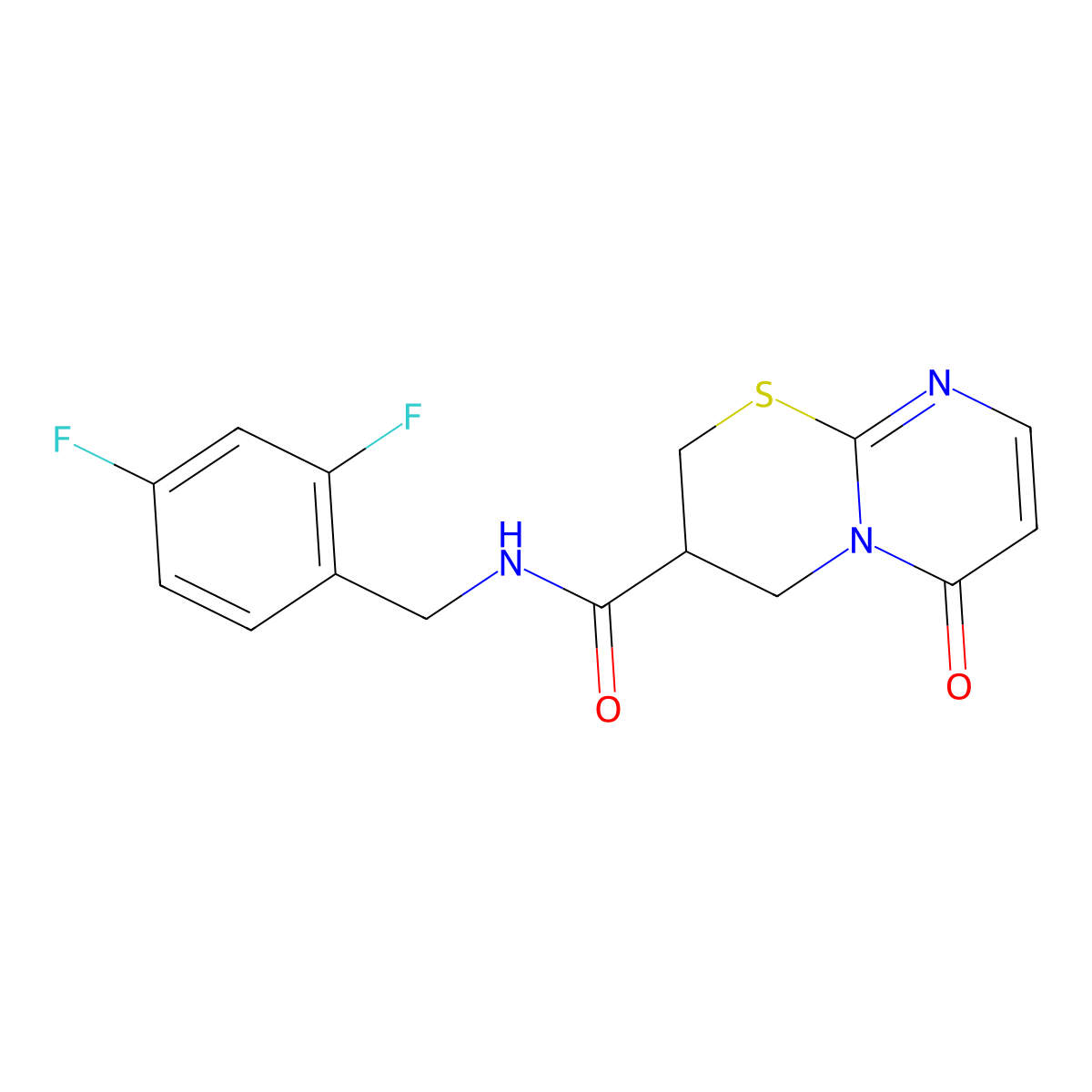 N-(2,4-difluorobenzyl)-6-oxo-2,3,4,6-tetrahydropyrimido[2,1-b][1,3]thiazine-3-carboxamide molecular structure, CAS 1396865-02-3