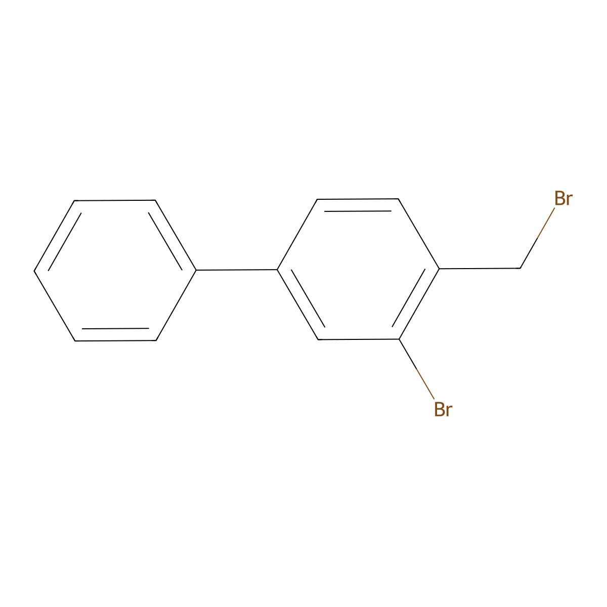 3-Bromo-4-(bromomethyl)-1,1'-biphenyl molecular structure, CAS 1396865-04-5