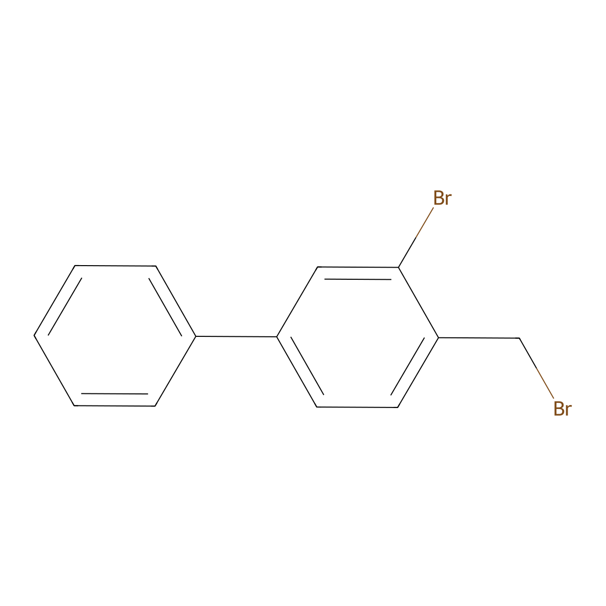 3-Bromo-4-(bromomethyl)-1,1'-biphenyl molecular structure, CAS 1396865-04-5