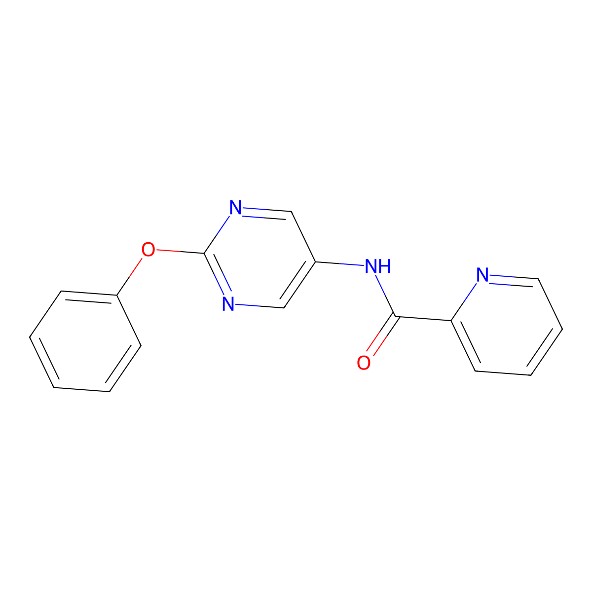 N-(2-phenoxypyrimidin-5-yl)picolinamide molecular structure, CAS 1396865-75-0