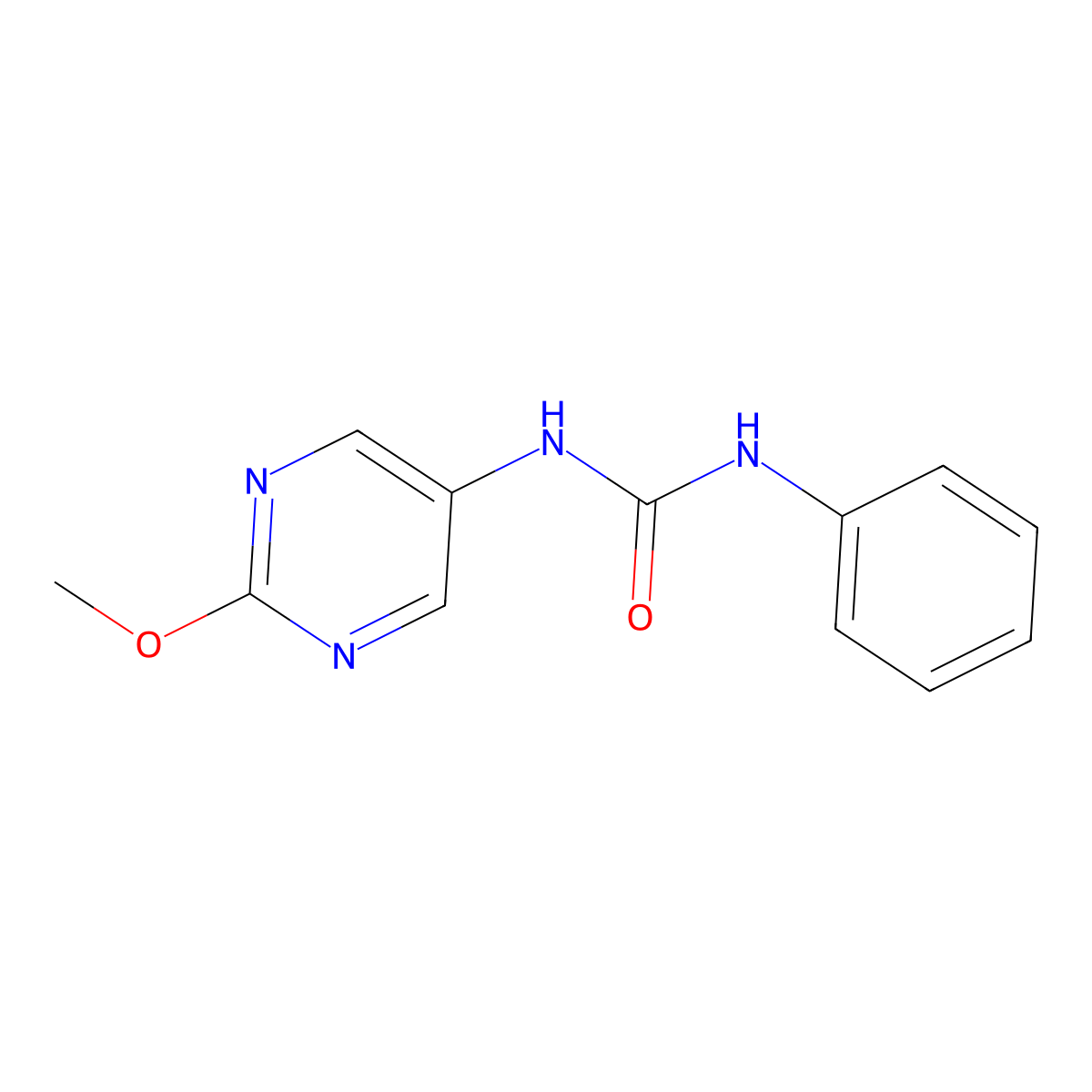 1-(2-Methoxypyrimidin-5-yl)-3-phenylurea molecular structure, CAS 1396865-83-0