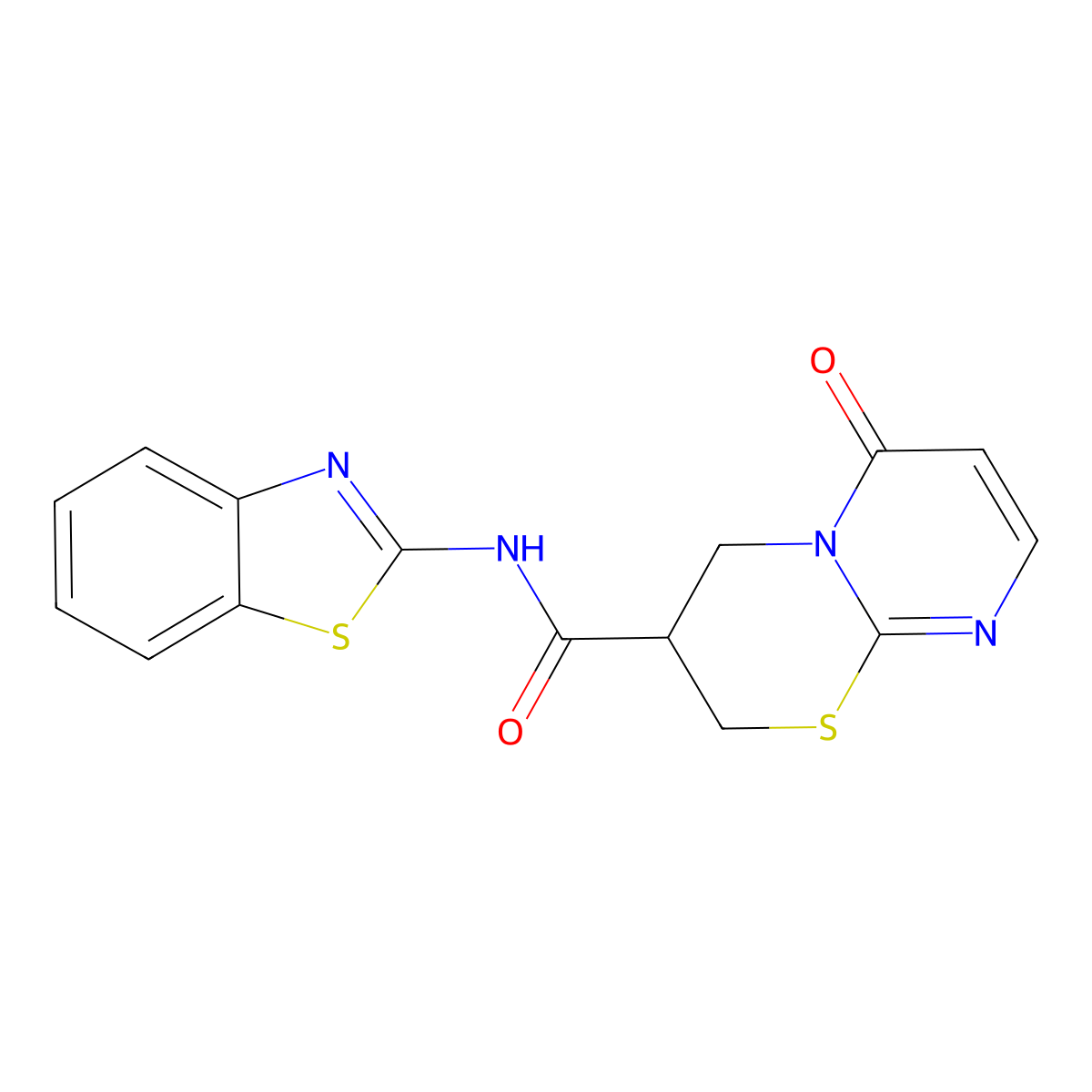 N-(benzo[d]thiazol-2-yl)-6-oxo-2,3,4,6-tetrahydropyrimido[2,1-b][1,3]thiazine-3-carboxamide molecular structure, CAS 1396865-99-8