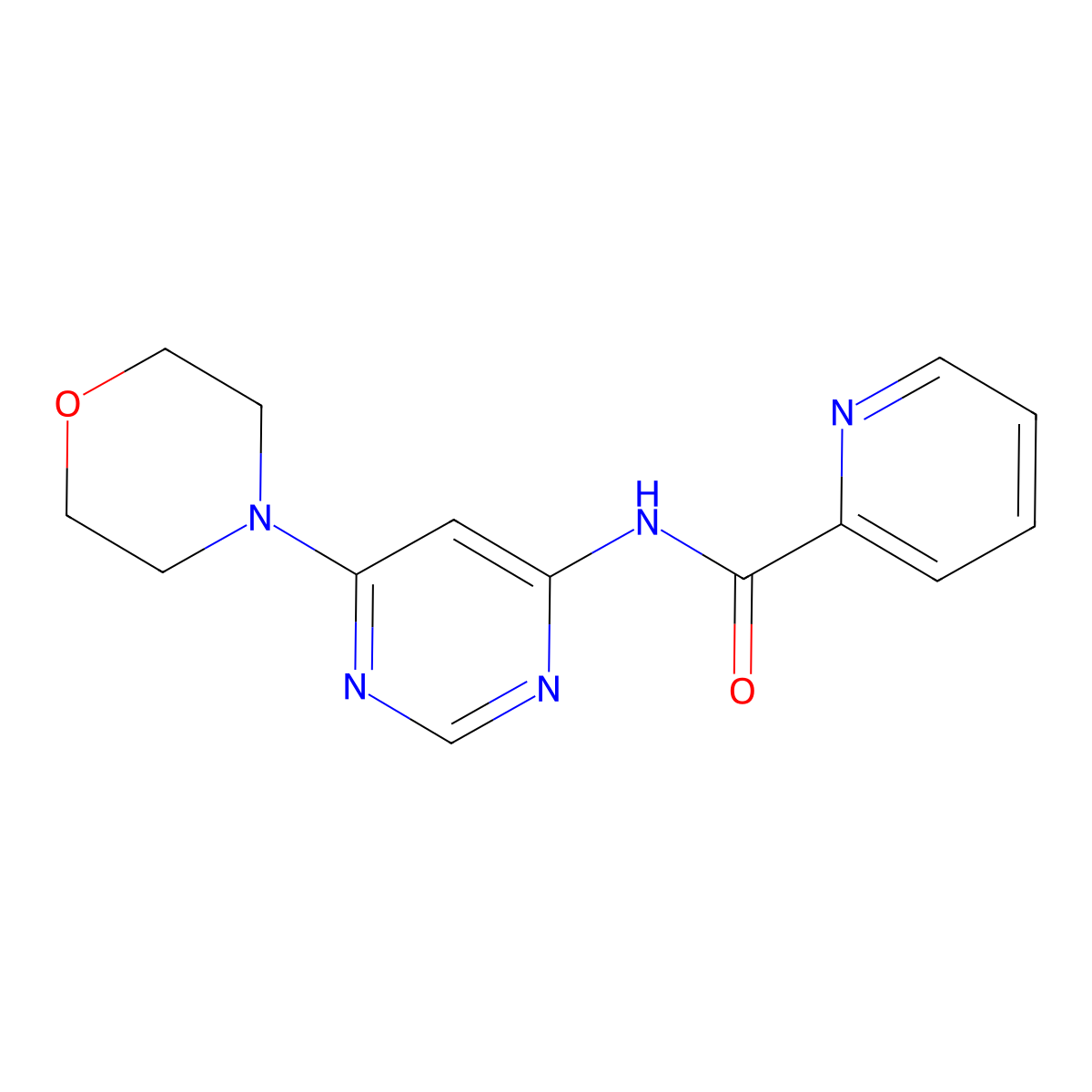 N-(6-morpholinopyrimidin-4-yl)picolinamide molecular structure, CAS 1396869-45-6
