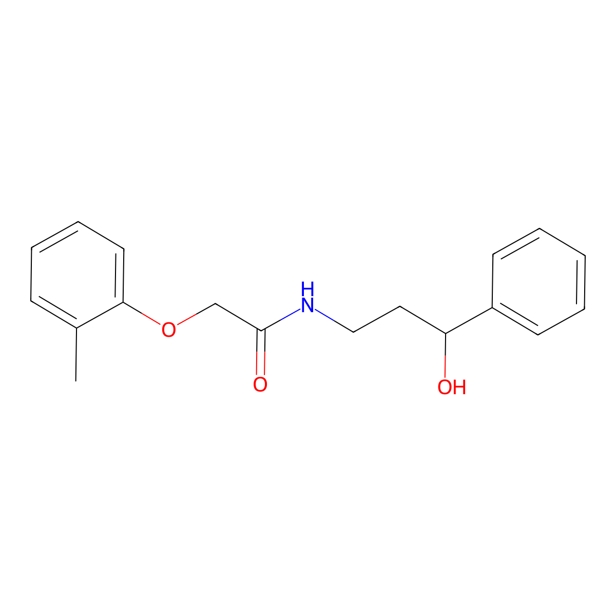 N-(3-hydroxy-3-phenylpropyl)-2-(o-tolyloxy)acetamide molecular structure, CAS 1396876-15-5