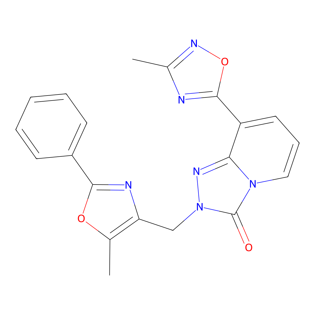8-(3-methyl-1,2,4-oxadiazol-5-yl)-2-((5-methyl-2-phenyloxazol-4-yl)methyl)-[1,2,4]triazolo[4,3-a]pyridin-3(2H)-one molecular structure, CAS 1396876-65-5