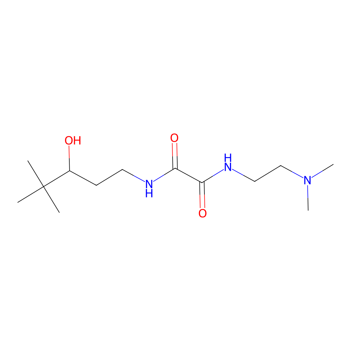 N-[2-(dimethylamino)ethyl]-N'-(3-hydroxy-4,4-dimethylpentyl)ethanediamide molecular structure, CAS 1396877-22-7
