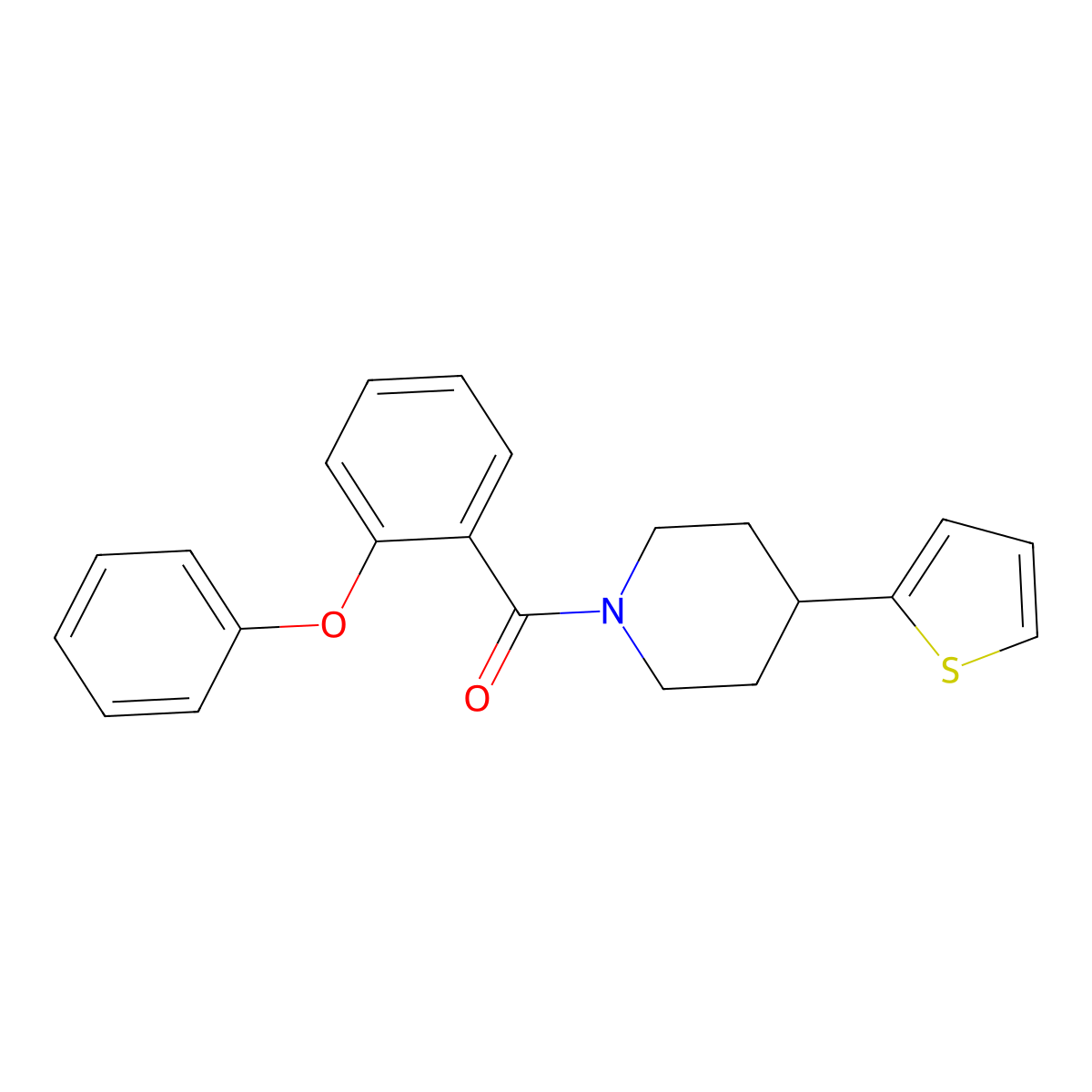 (2-Phenoxyphenyl)(4-(thiophen-2-yl)piperidin-1-yl)methanone molecular structure, CAS 1396878-31-1
