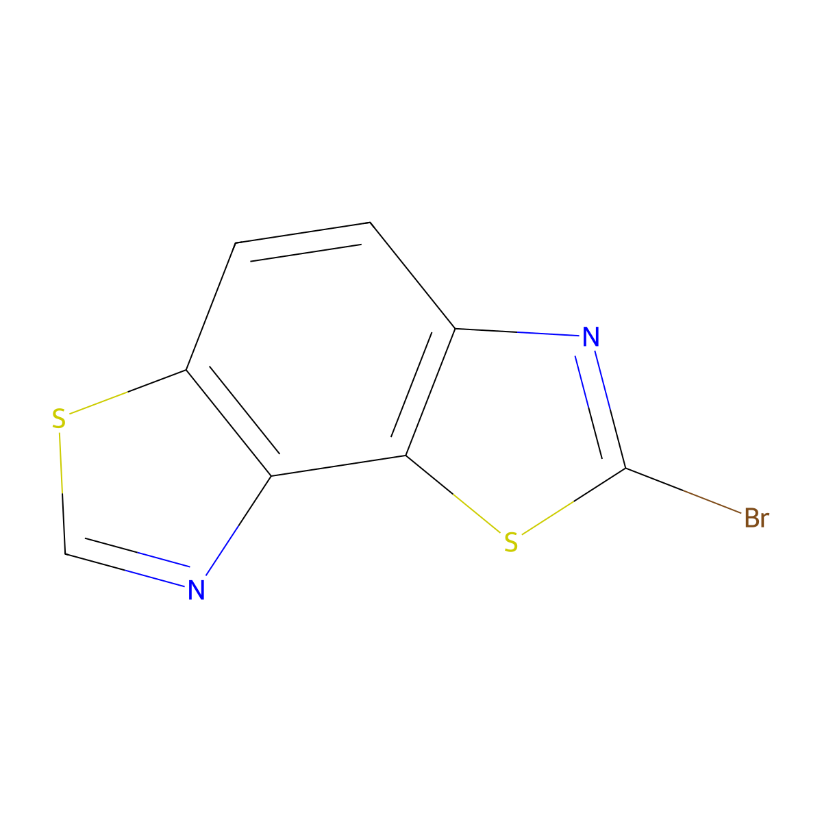 2-Bromobenzo[1,2-d:3,4-d']bis(thiazole) molecular structure, CAS 1396878-59-3