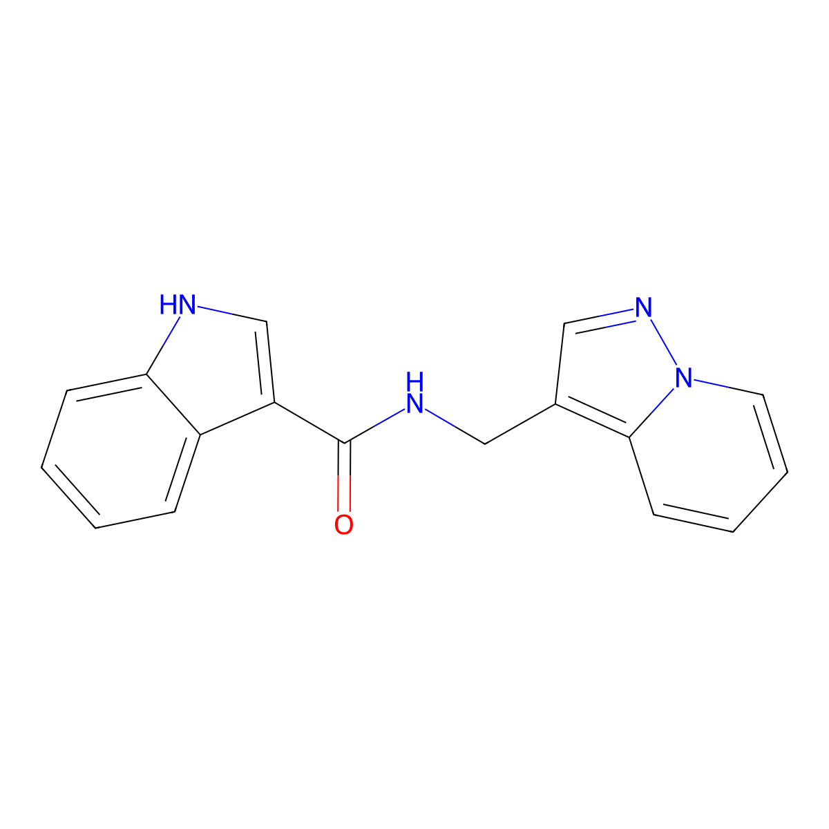 N-(pyrazolo[1,5-a]pyridin-3-ylmethyl)-1H-indole-3-carboxamide molecular structure, CAS 1396880-06-0