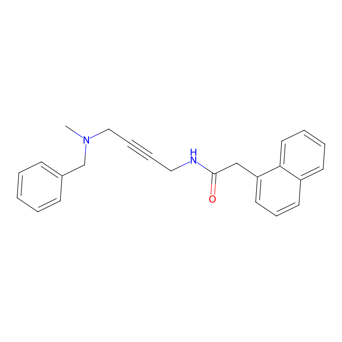 N-{4-[benzyl(methyl)amino]but-2-yn-1-yl}-2-(naphthalen-1-yl)acetamide molecular structure, CAS 1396880-64-0