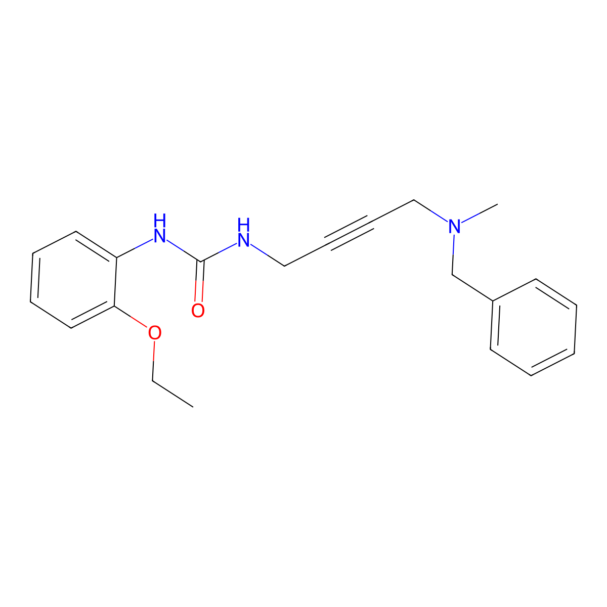 1-(4-(Benzyl(methyl)amino)but-2-yn-1-yl)-3-(2-ethoxyphenyl)urea molecular structure, CAS 1396880-76-4