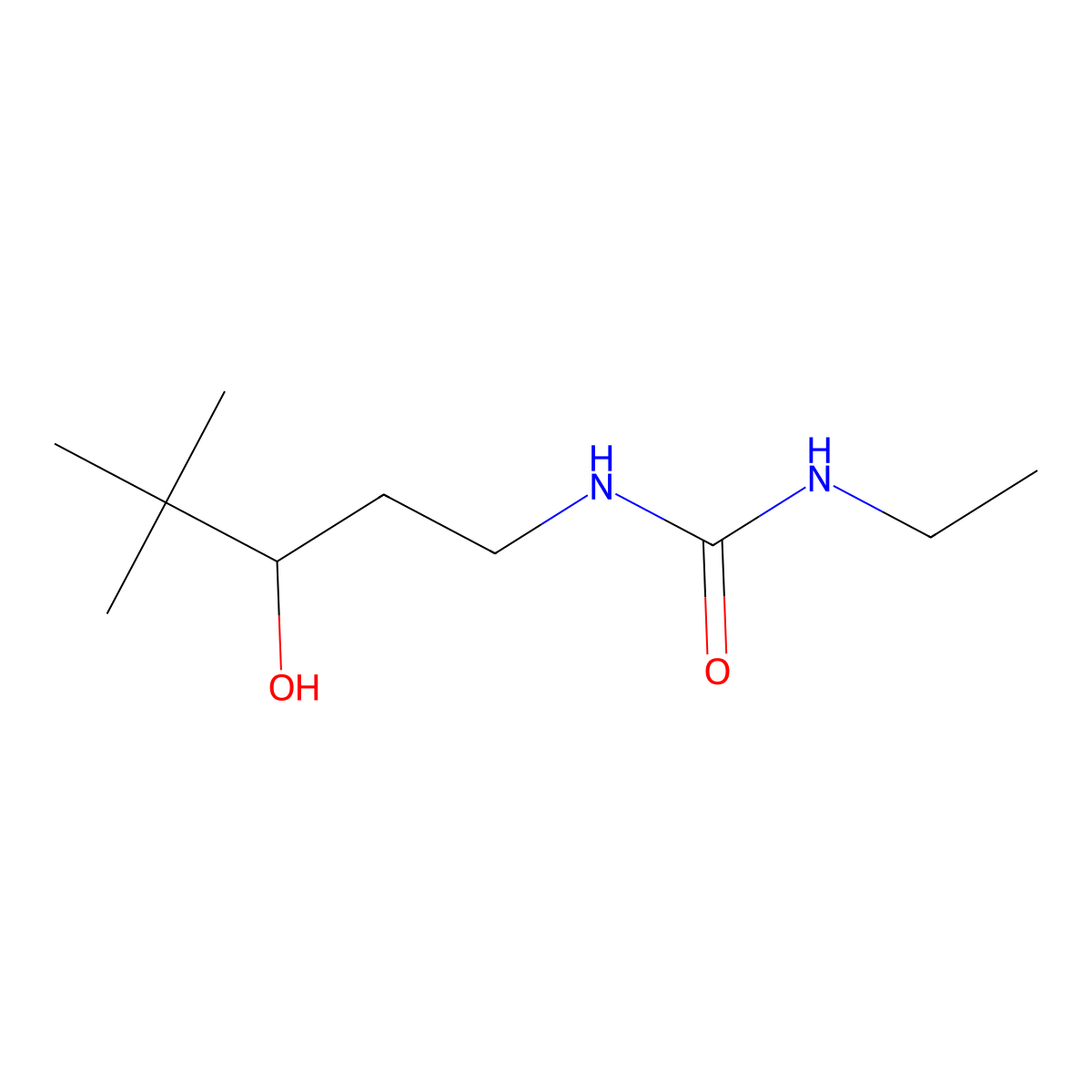 1-Ethyl-3-(3-hydroxy-4,4-dimethylpentyl)urea molecular structure, CAS 1396886-25-1