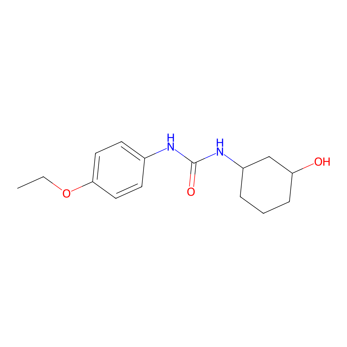 1-(4-Ethoxyphenyl)-3-(3-hydroxycyclohexyl)urea molecular structure, CAS 1396887-03-8