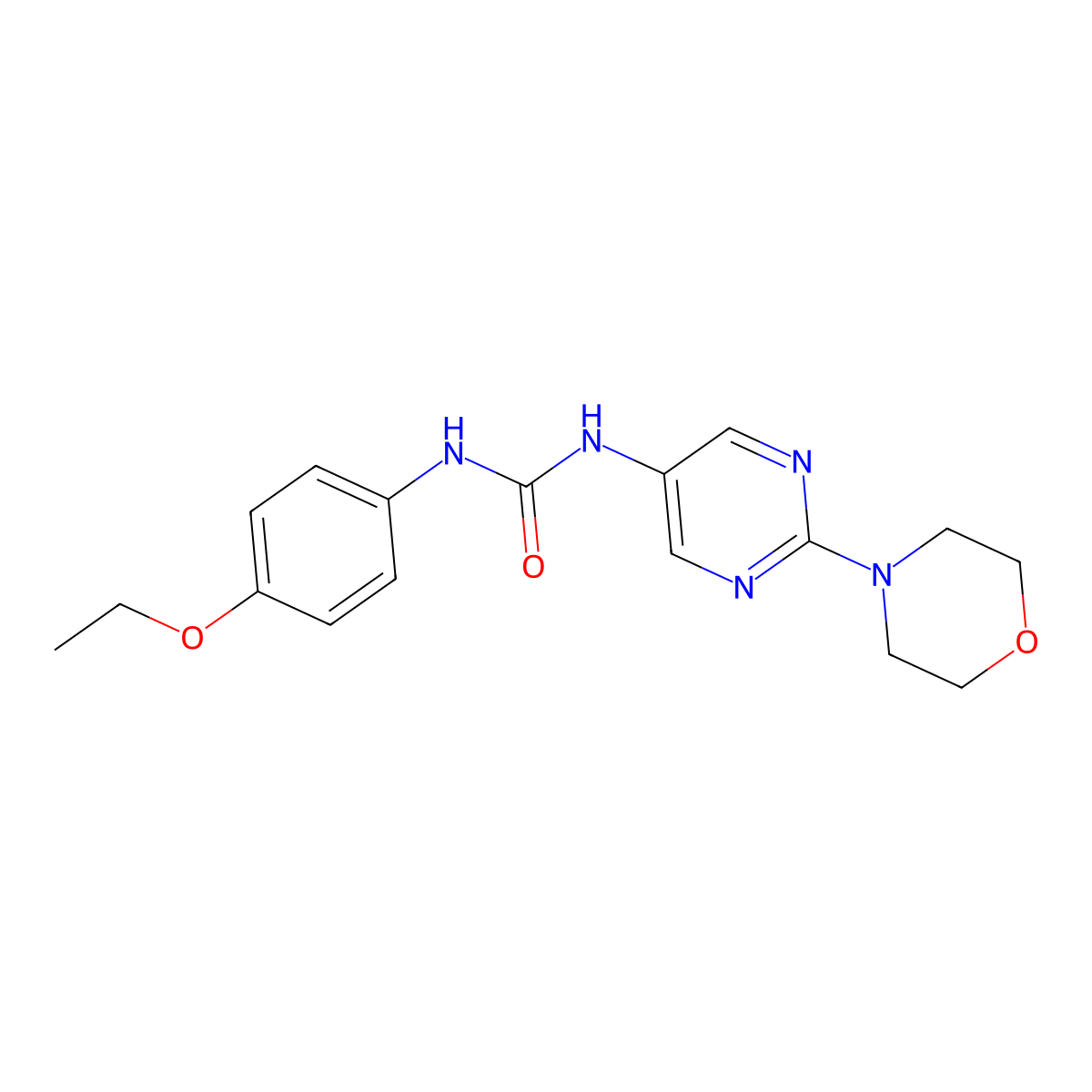 1-(4-Ethoxyphenyl)-3-(2-morpholinopyrimidin-5-yl)urea molecular structure, CAS 1396889-41-0