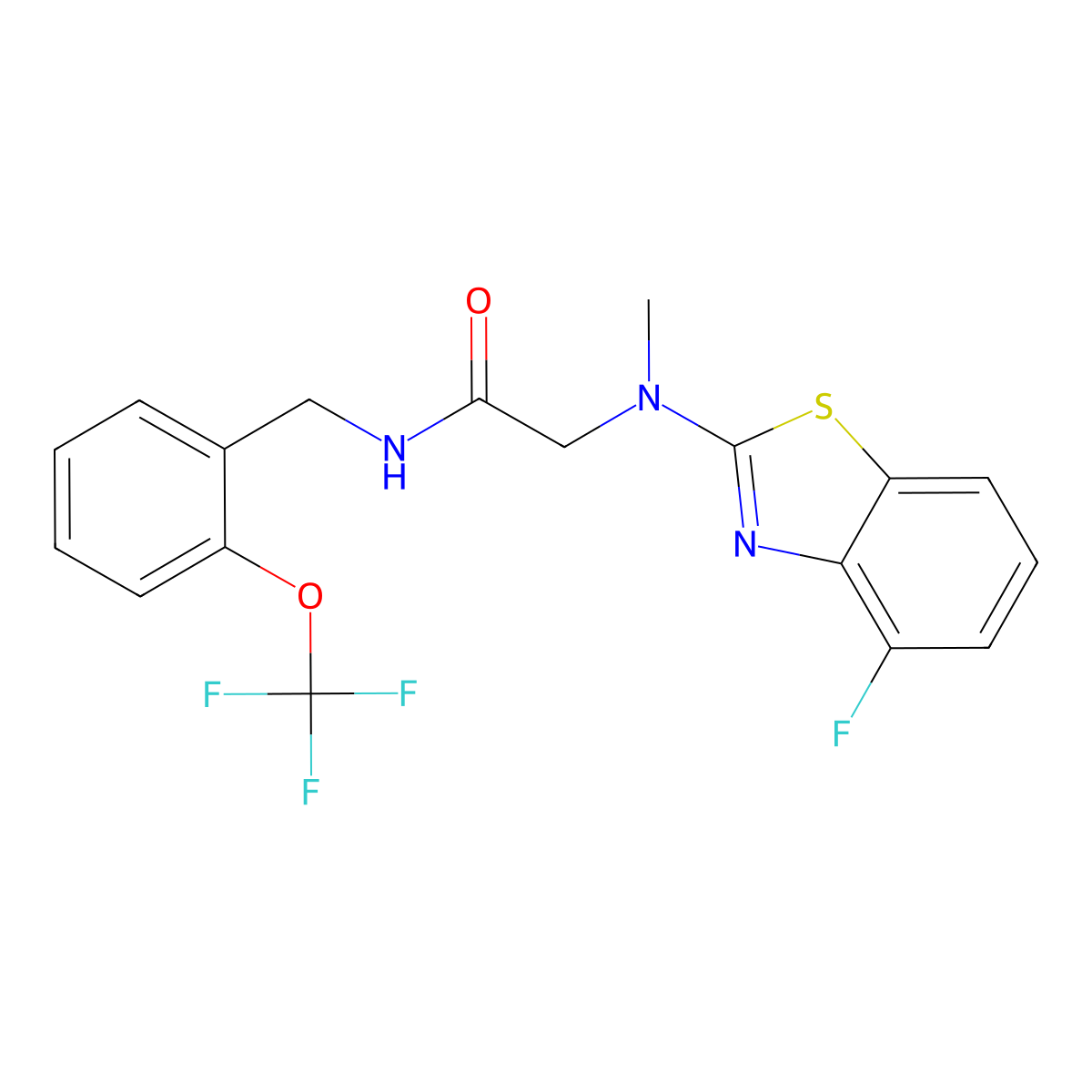 2-((4-fluorobenzo[d]thiazol-2-yl)(methyl)amino)-N-(2-(trifluoromethoxy)benzyl)acetamide molecular structure, CAS 1396889-59-0