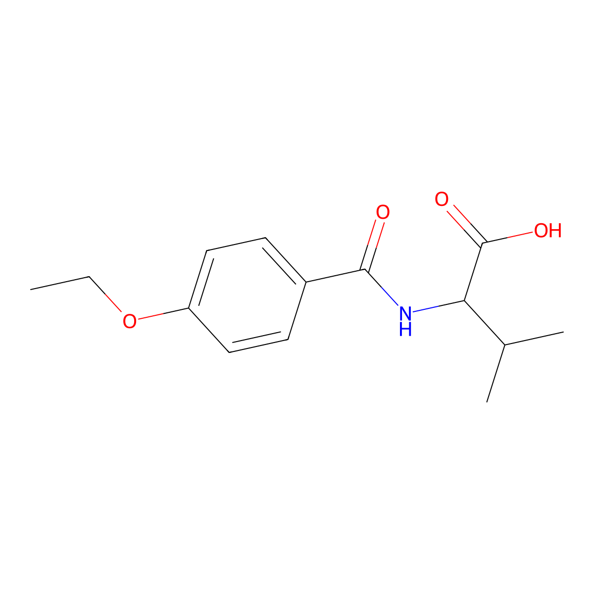 2-[(4-Ethoxyphenyl)formamido]-3-methylbutanoic acid molecular structure, CAS 1396962-94-9