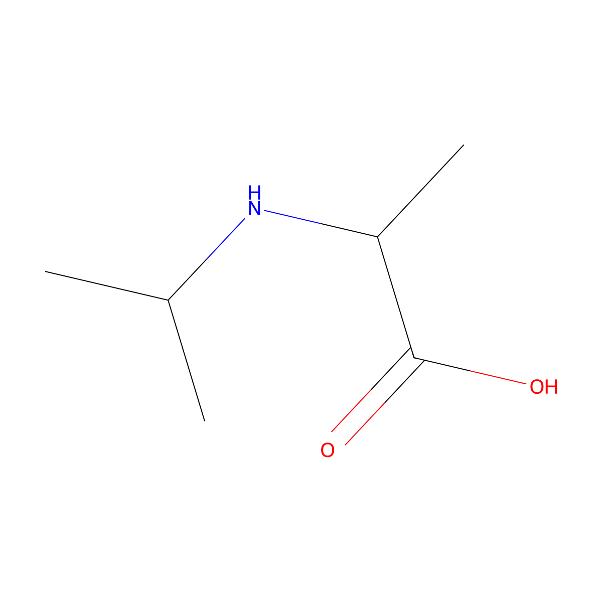 2-[(Propan-2-yl)amino]propanoic acid molecular structure, CAS 1396966-99-6