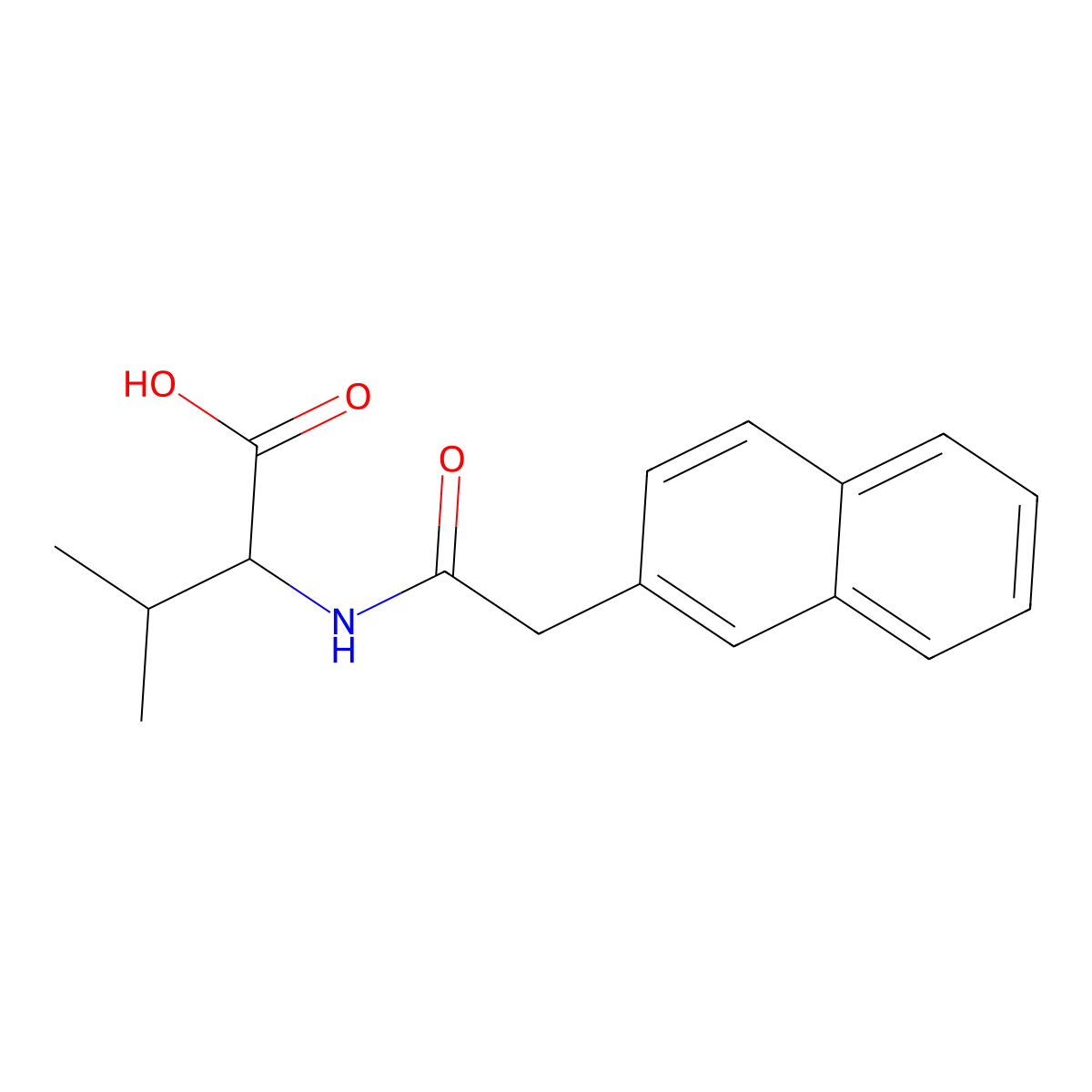 3-Methyl-2-[2-(naphthalen-2-yl)acetamido]butanoic acid molecular structure, CAS 1396968-66-3
