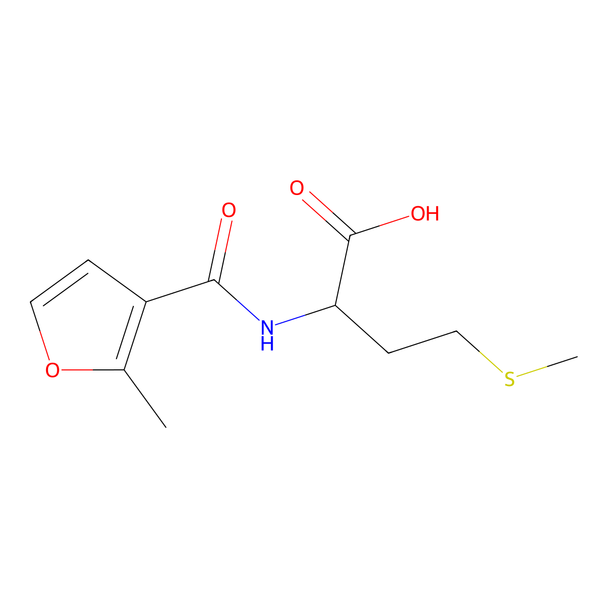 2-[(2-Methyl-furan-3-carbonyl)-amino]-4-methylsulfanylbutyric acid molecular structure, CAS 1396969-10-0