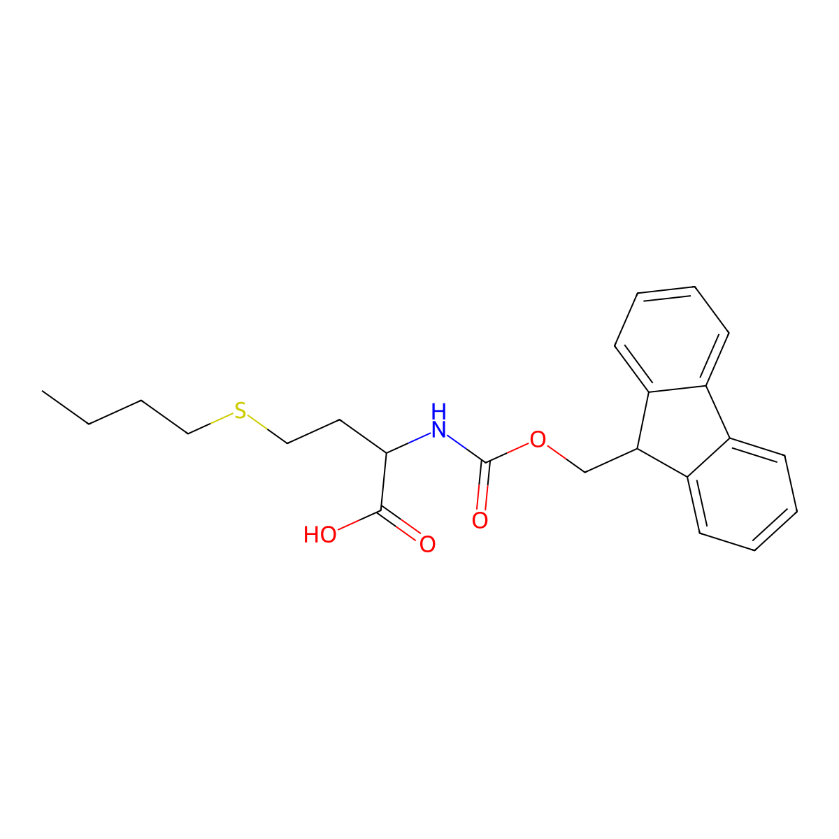 Fmoc-DL-buthionine molecular structure, CAS 1396969-21-3