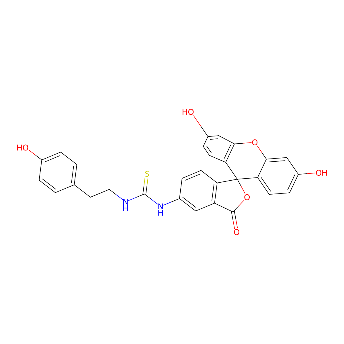 5-FITC tyramide molecular structure, CAS 1396969-23-5