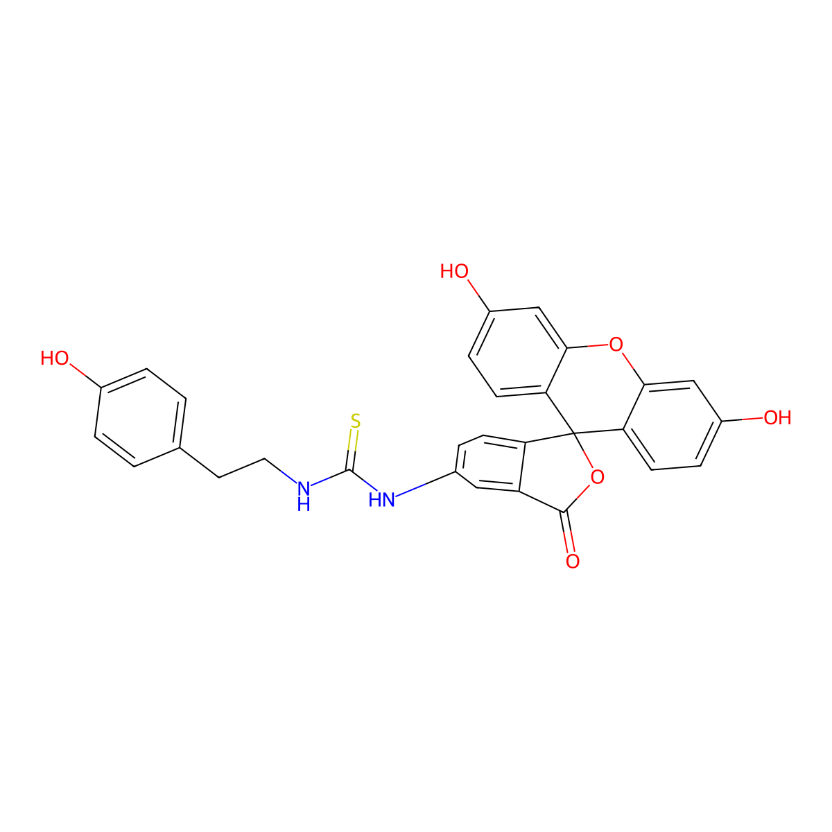 5-FITC tyramide molecular structure, CAS 1396969-23-5