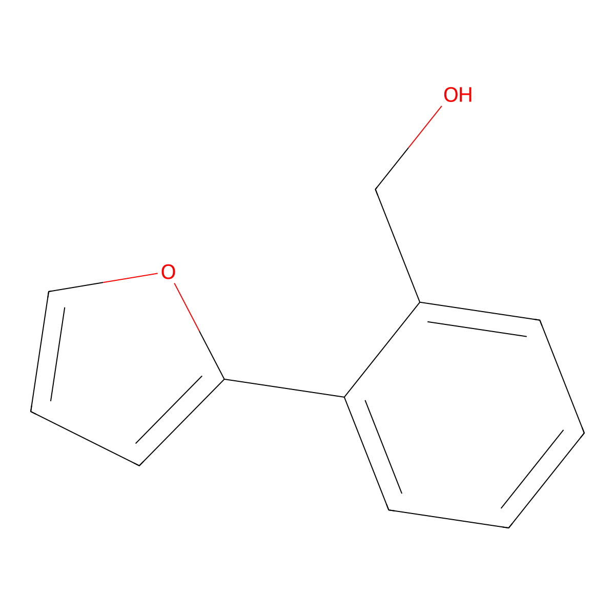 2-(Fur-2-yl)benzyl alcohol molecular structure, CAS 139697-88-4