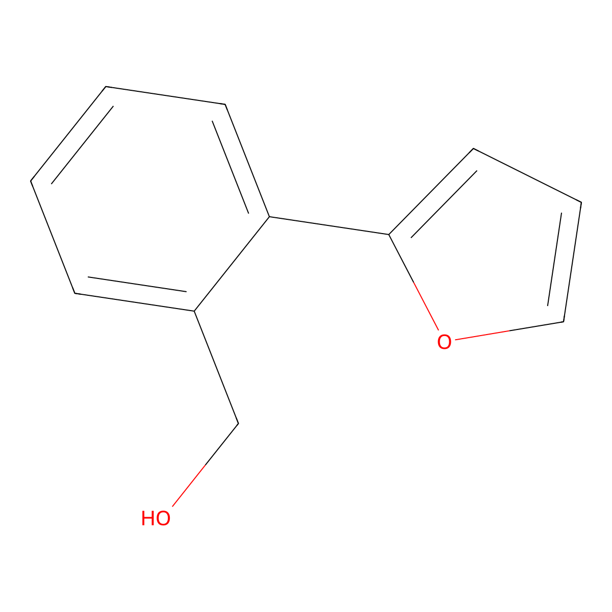 2-(Fur-2-yl)benzyl alcohol molecular structure, CAS 139697-88-4