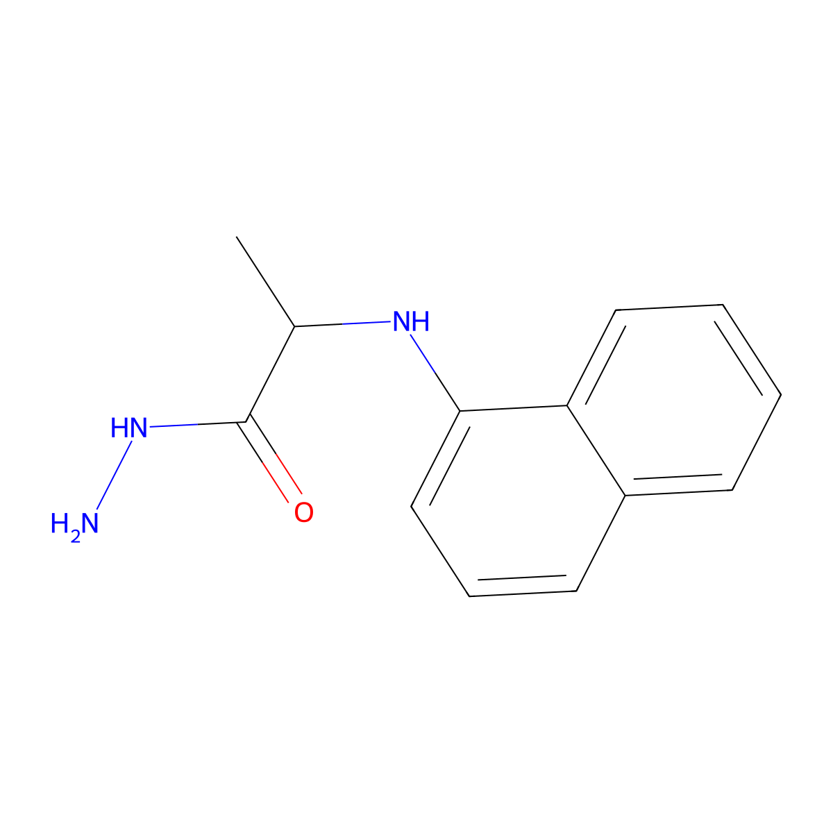 2-(1-Naphthylamino)propanohydrazide molecular structure, CAS 1396972-42-1