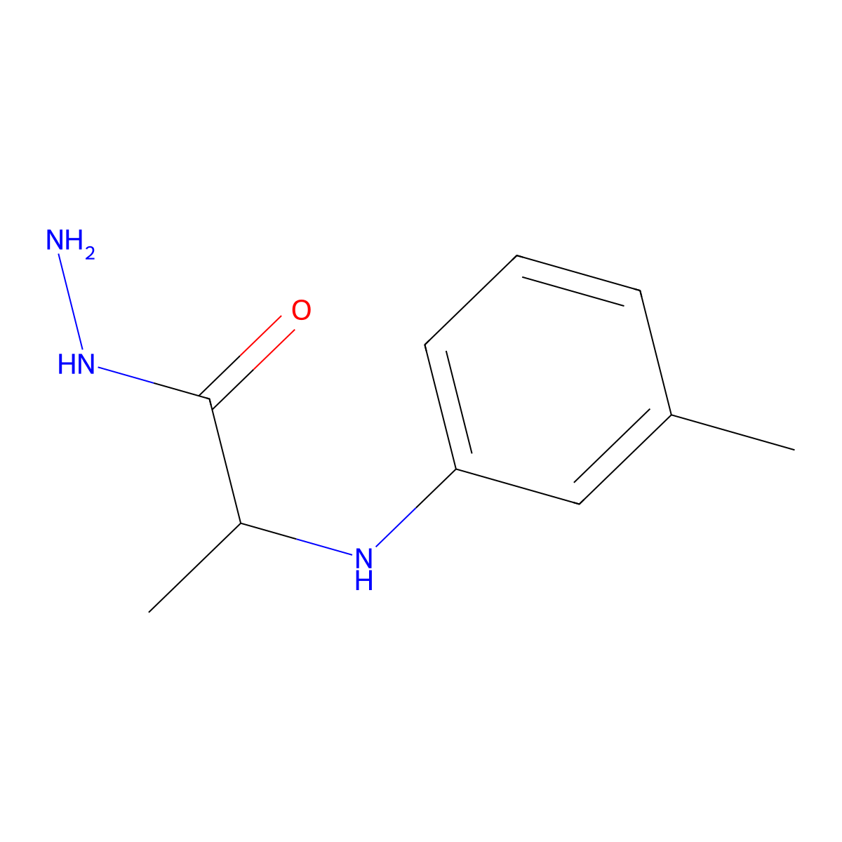 2-[(3-Methylphenyl)amino]propanohydrazide molecular structure, CAS 1396996-92-1