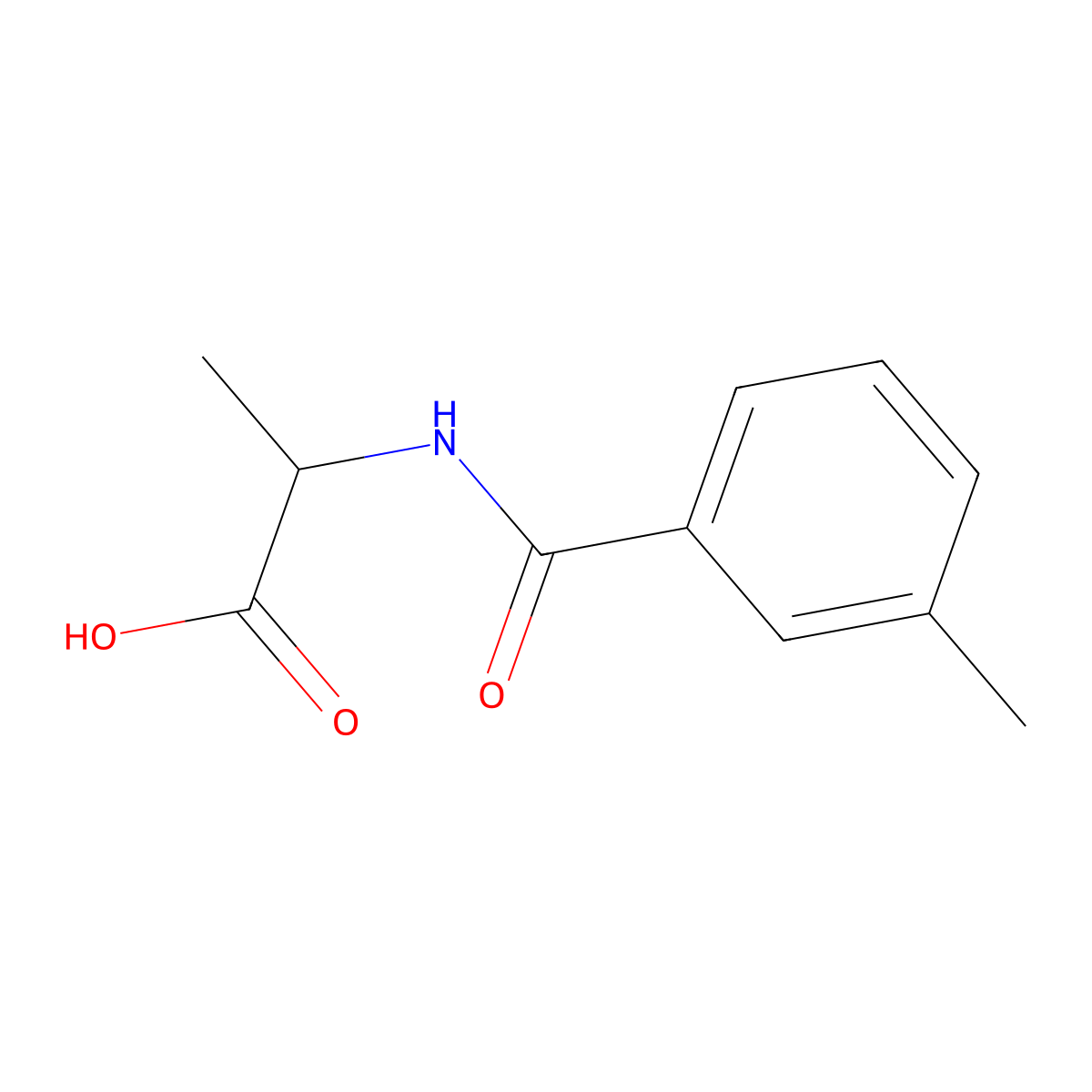 2-[(3-Methylphenyl)formamido]propanoic acid molecular structure, CAS 1397001-97-6