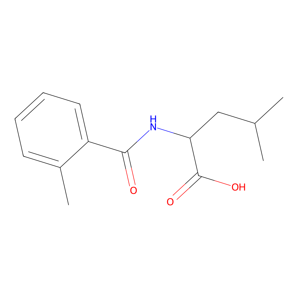 4-Methyl-2-[(2-methylphenyl)formamido]pentanoic acid molecular structure, CAS 1397002-90-2
