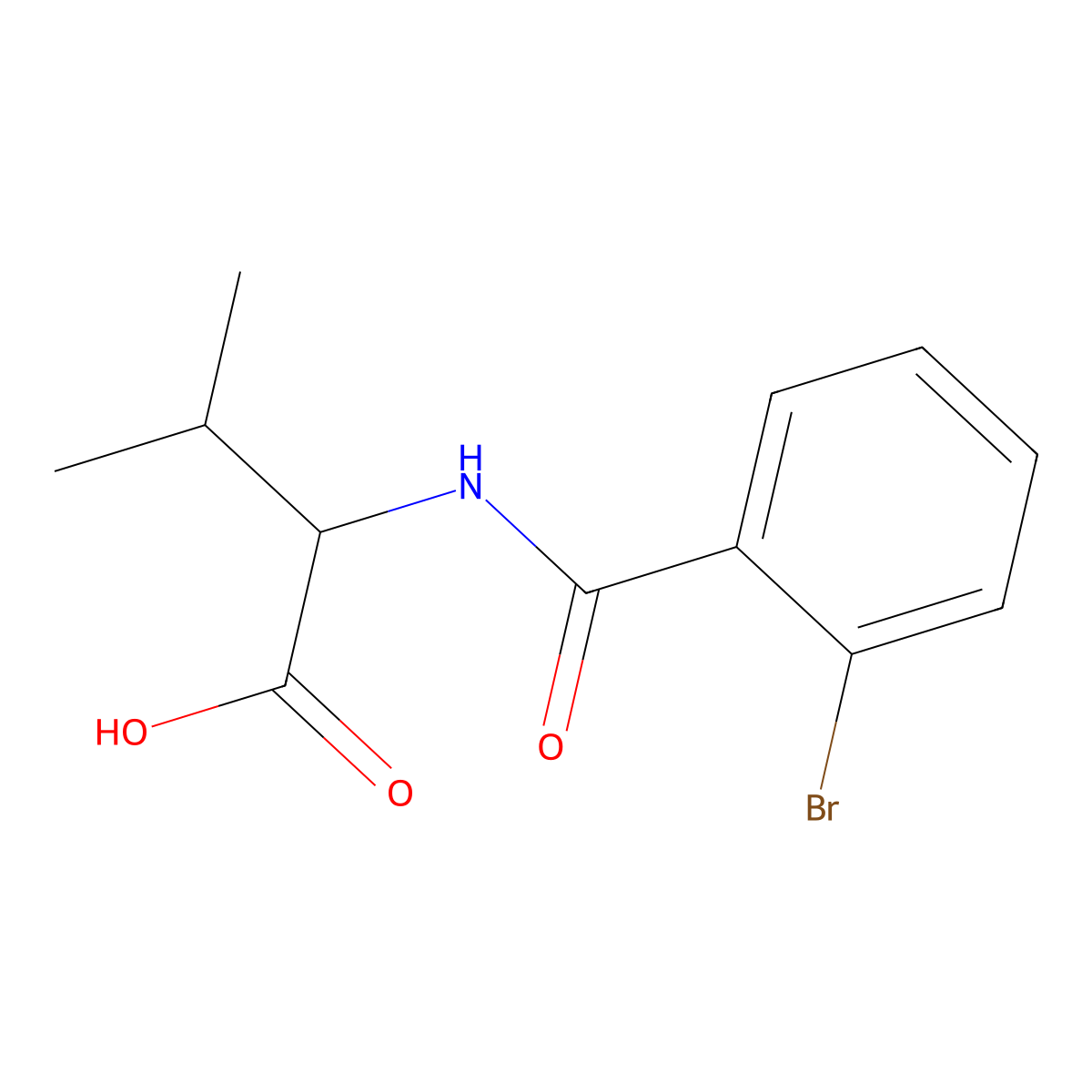 2-(2-Bromo-benzoylamino)-3-methyl-butyric acid molecular structure, CAS 1397007-38-3