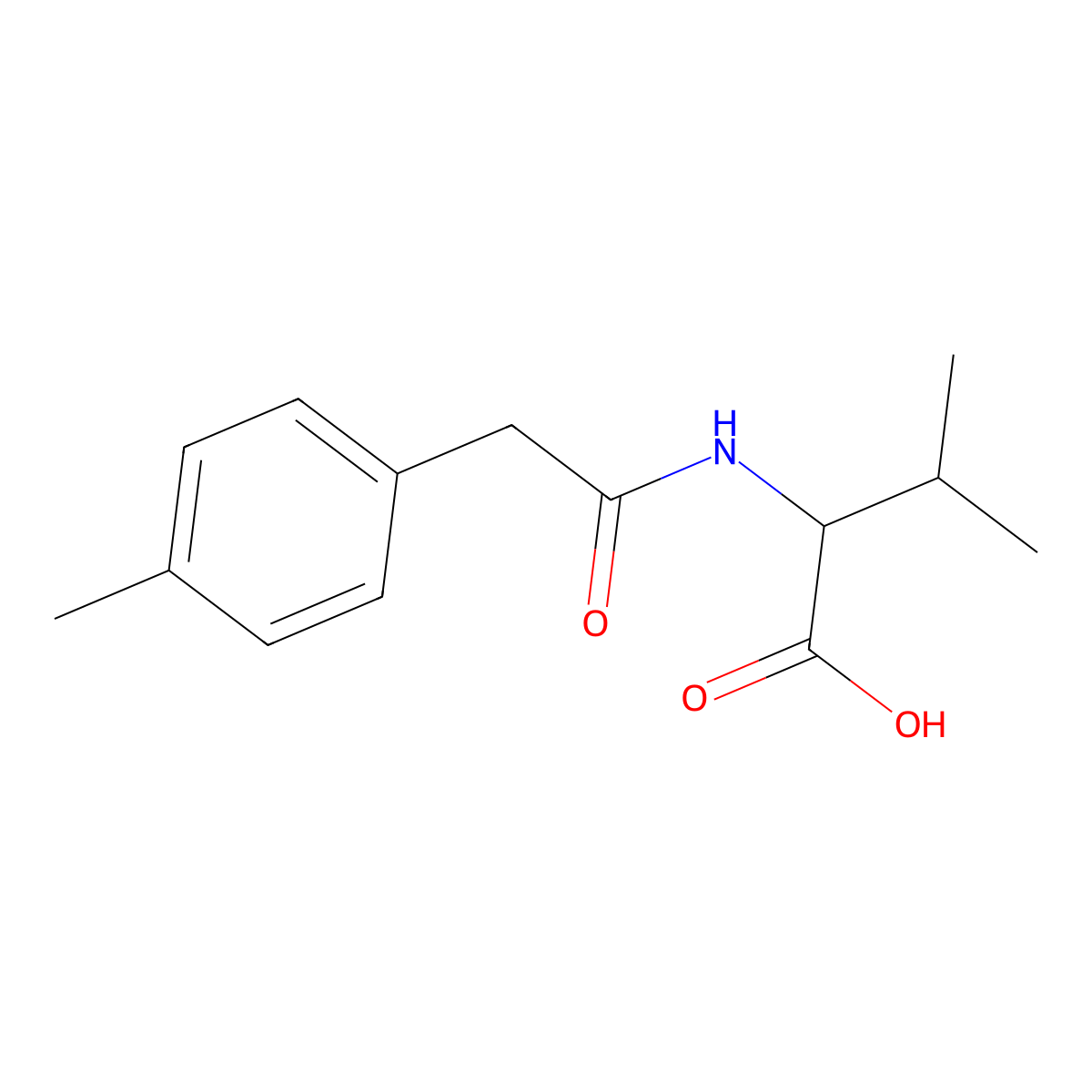 3-Methyl-2-[2-(4-methylphenyl)acetamido]butanoic acid molecular structure, CAS 1397007-60-1