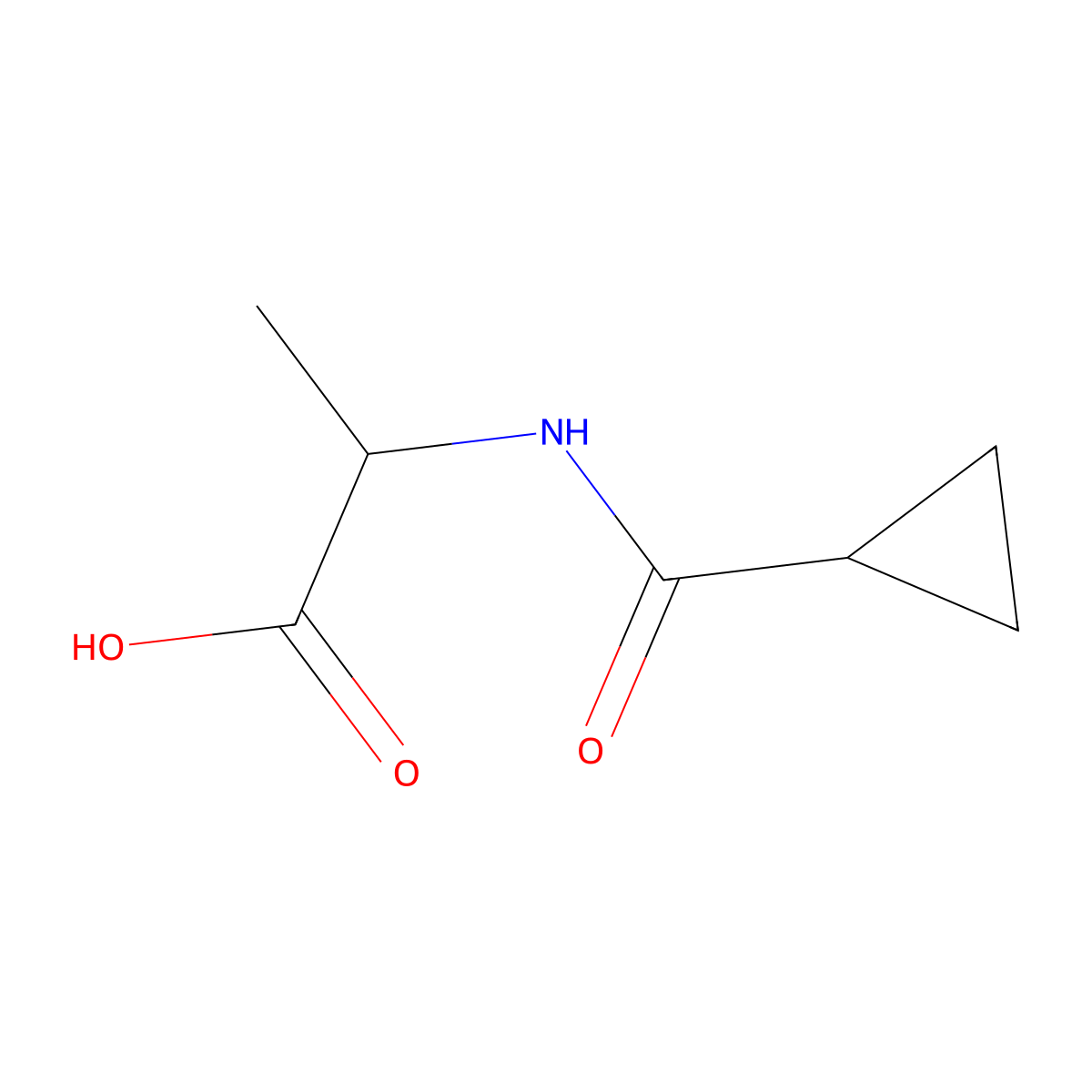 2-(Cyclopropylformamido)propanoic acid molecular structure, CAS 1397008-08-0